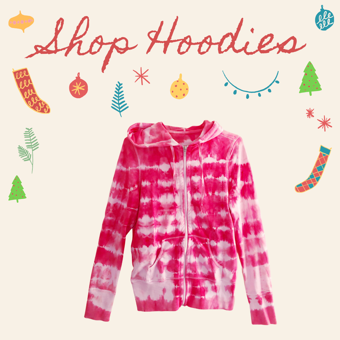 Shop Women's Pink Tie-Dye Hoodies in Stock Now