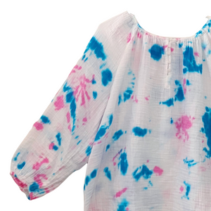 Tie Dye Poet Blouse