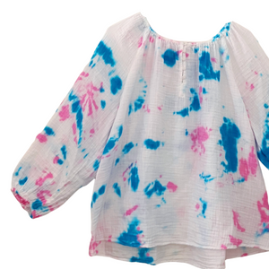 Tie Dye Poet Blouse