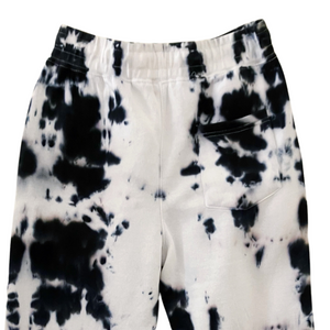 Shibori Black Tie Dye Sweatpants With Pockets, New Vintage Sweats