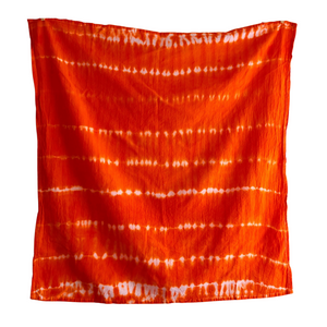 XL Orange Tie Dye Tea Towel