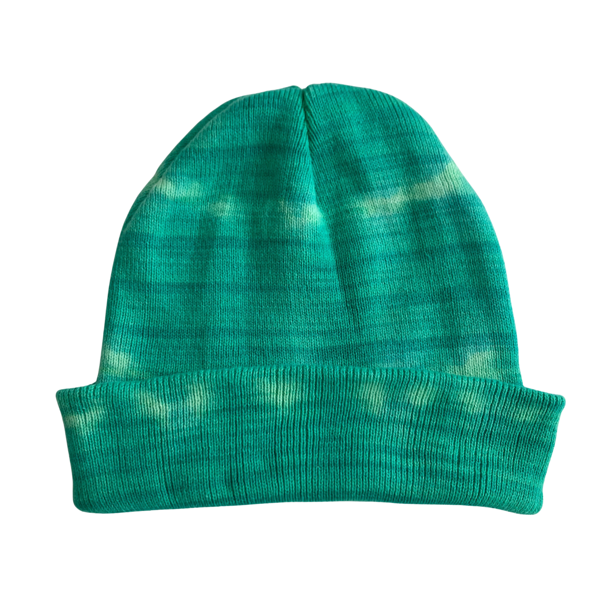 Green Tie Dye Beanie Hat