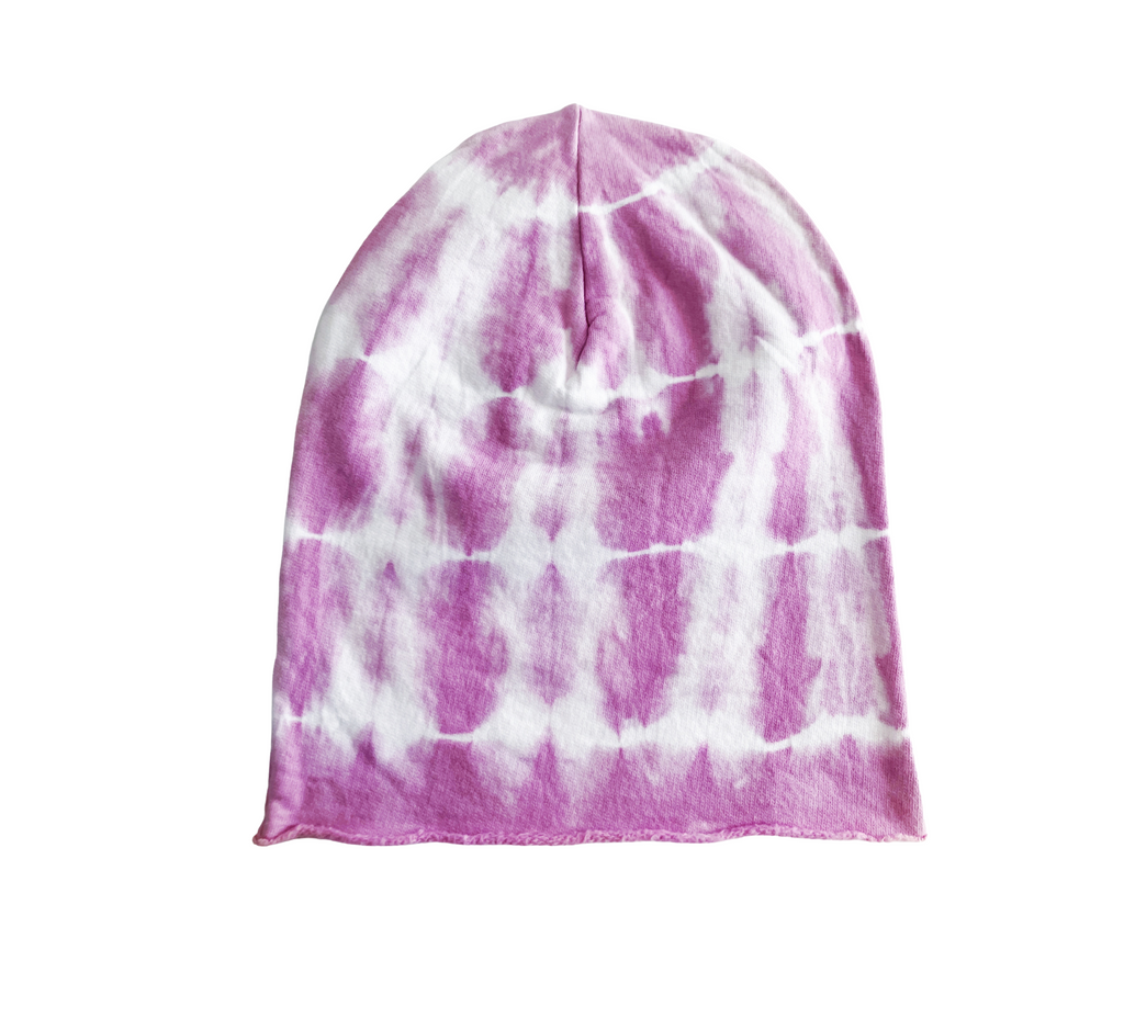 Light Purple Tie Dye Beanie Youth