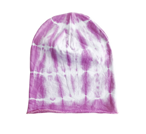 Light Purple Tie Dye Beanie Youth