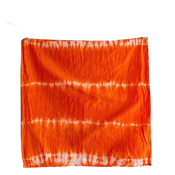 Orange Tie Dye Tea Towel Kitchen Linens