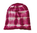 Rose Pink Tie Dye Beanie Hat Youth Kids