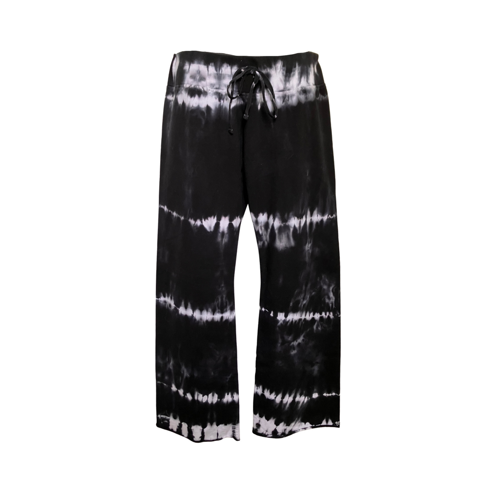 Shibori Black Tie Dye Sweatpants, Lounge Pants, Women, Teen
