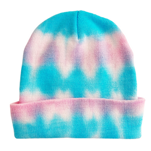 Shibori Pastel Tie Dye Beanie Hat