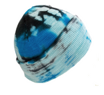 Blue Tie Dye Beanie Hat Men Women