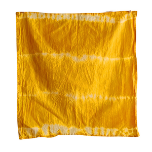 Yellow Tie Dye Tea Towel Kitchen Linens