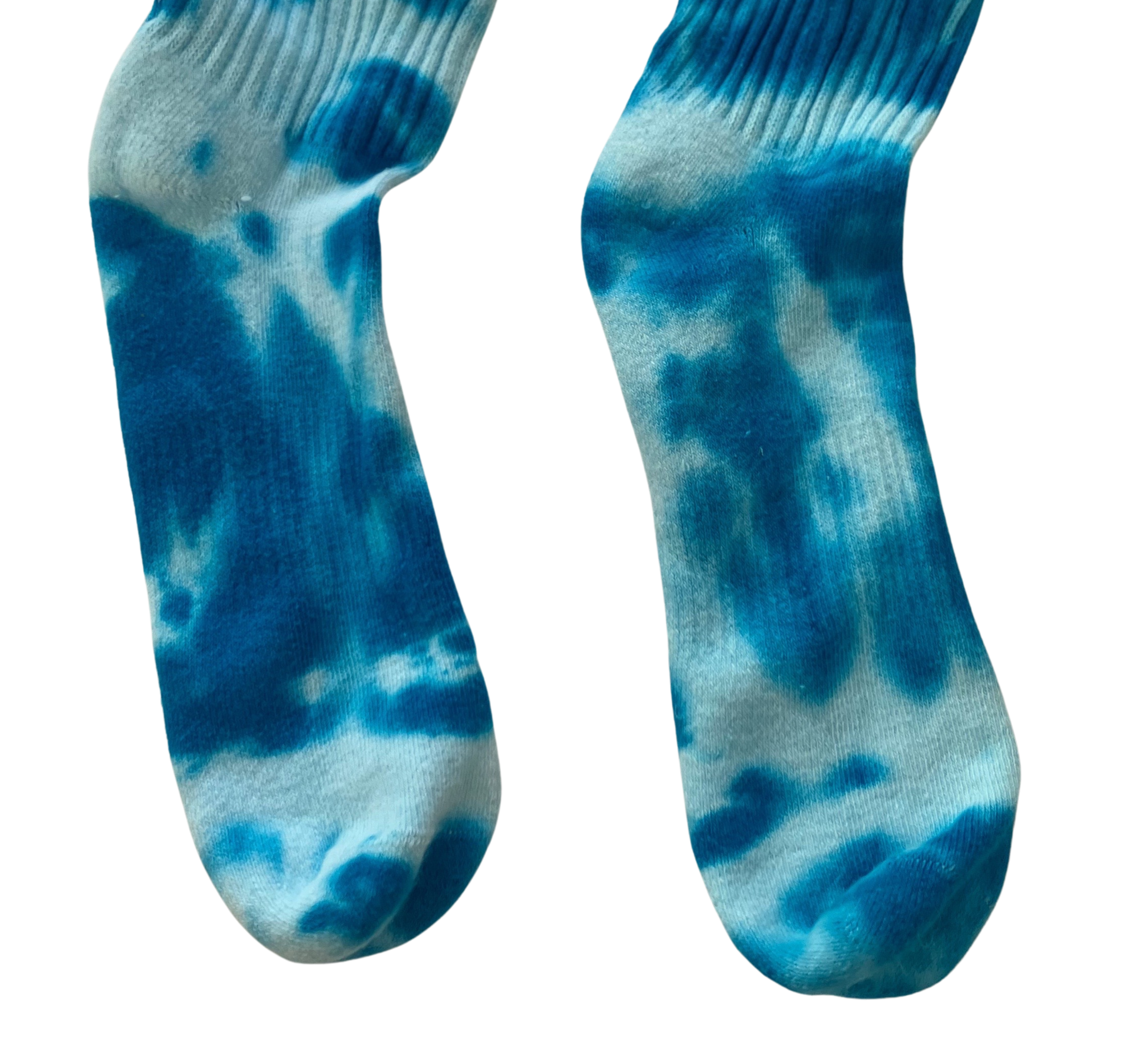 Women's Shibori Tie Dye Ankle Socks, Turquoise