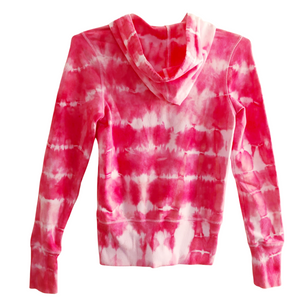 Women's Pink Tie Dye Hoodie