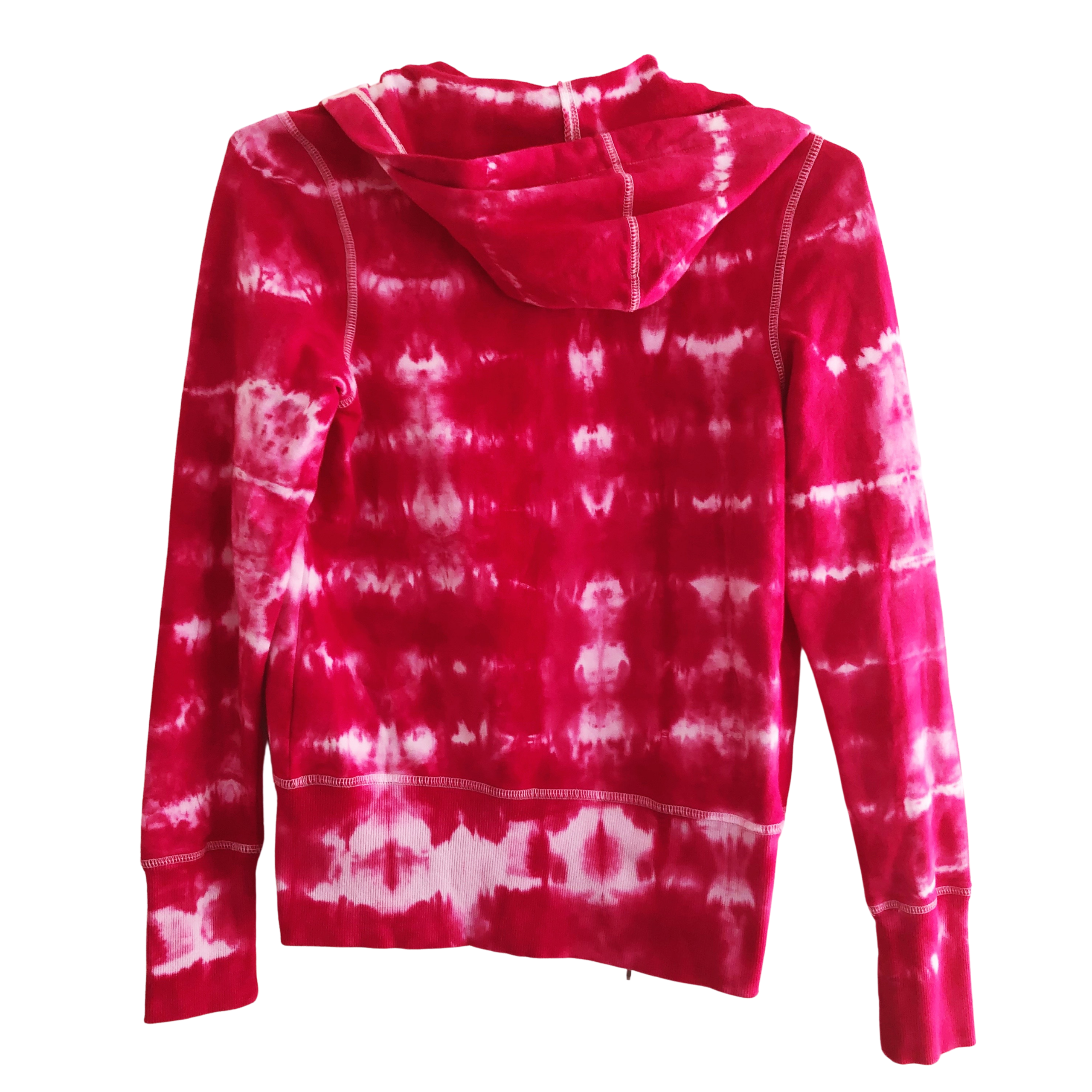 Women's Fuchsia Pink Tie Dye Hoodie