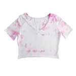 Pink Tie Dye Crop Top