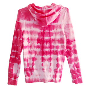 Women's Pink Tie Dye Hoodie