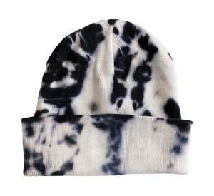 Shibori Indigo Tie-Dye Beanie Hat, Men, Women, Teen