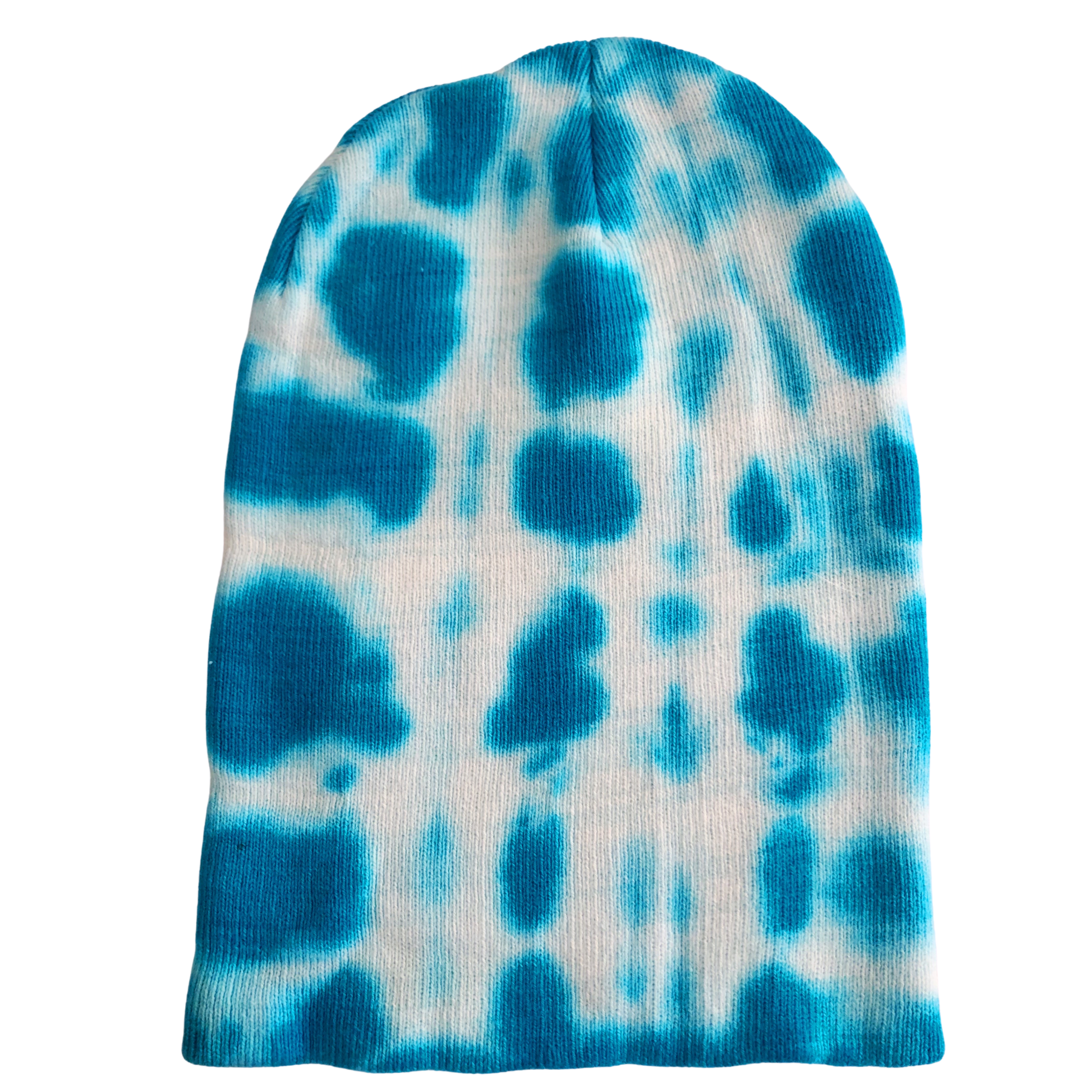 Turquoise Tie Dye Beanie Hat Men Women