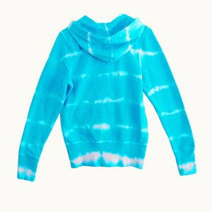 Women's TIe Dye Hoodie, Turquoise