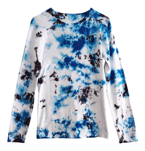 Women Tie Dye T Shirt Long Sleeved